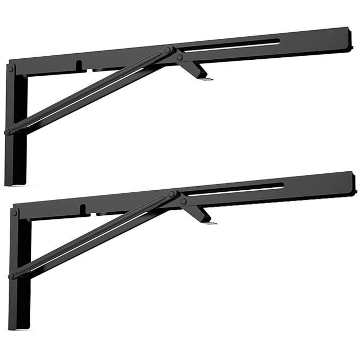 Équerre Rabattable Murale Équerres De Fixation Support Pliable Pour Meubles Suspendus Connecteur