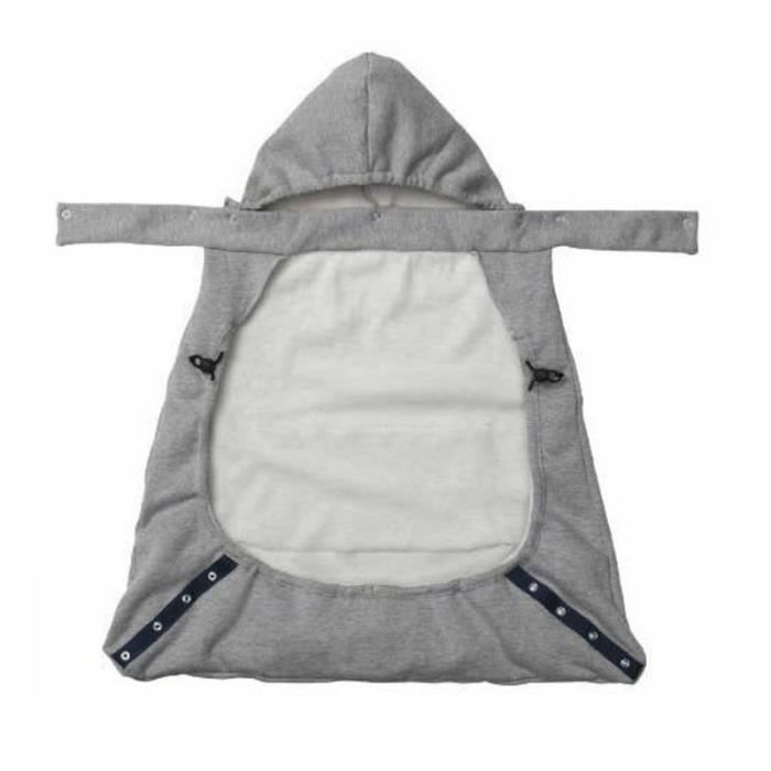 couleur Gris Couverture porte-bébé gris solide Style, écharpe confortable, couverture chaude, cape, hiver