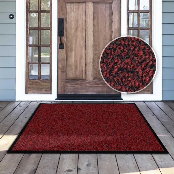 Aluminium Inoxydable antipoussi/ère casa pura Tapis Brosse int/érieur ext/érieur Marron Nylon antisalissure 40x60cm Coloris et Tailles au Choix