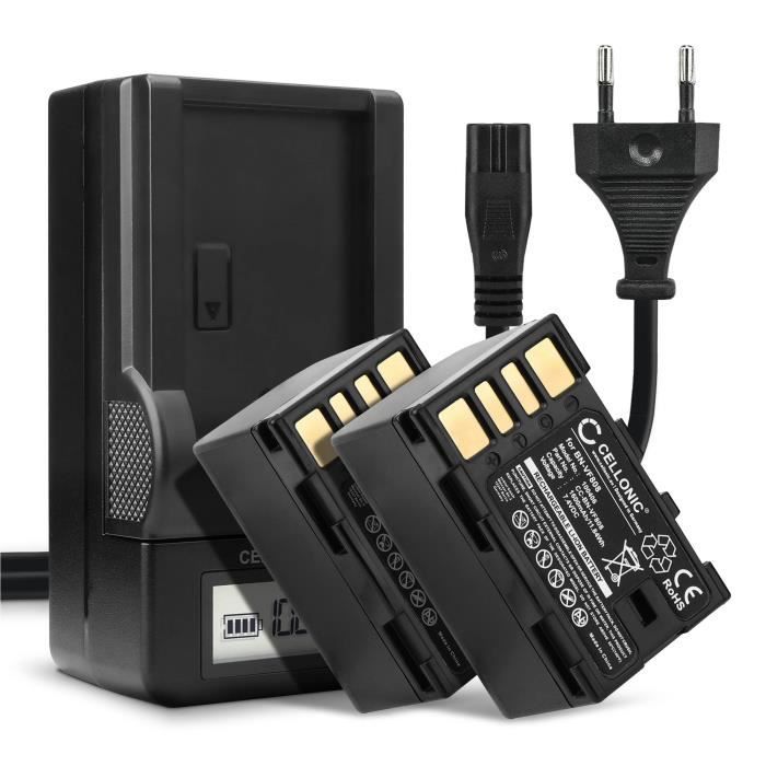 Caricabatteria Da Auto Per Batterie JVC BN-VF808, BN-VF815, BN-VF823, Con Spia LED E Protezioni Integrate - 2