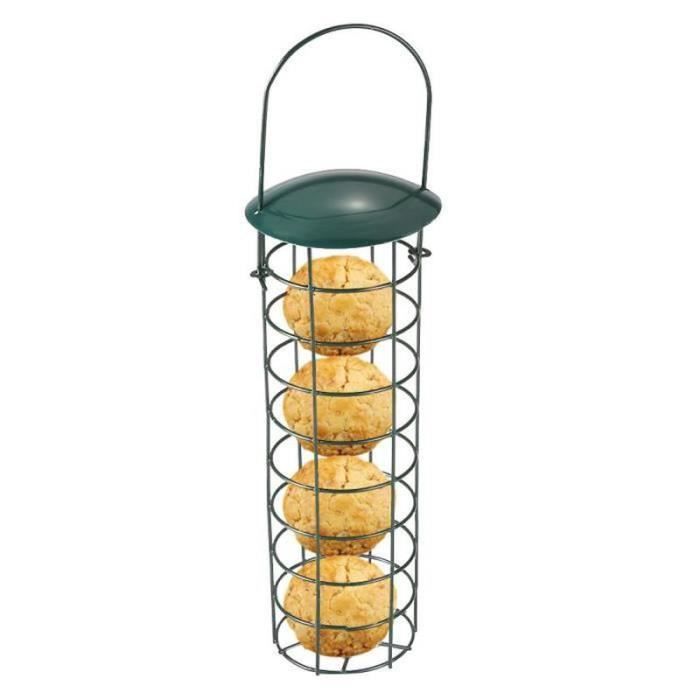 8 Mangeoires Boules à Oiseaux En Métal - Pour Boules De Graisse, à Suspendre Dans Jardin Ou Balcon