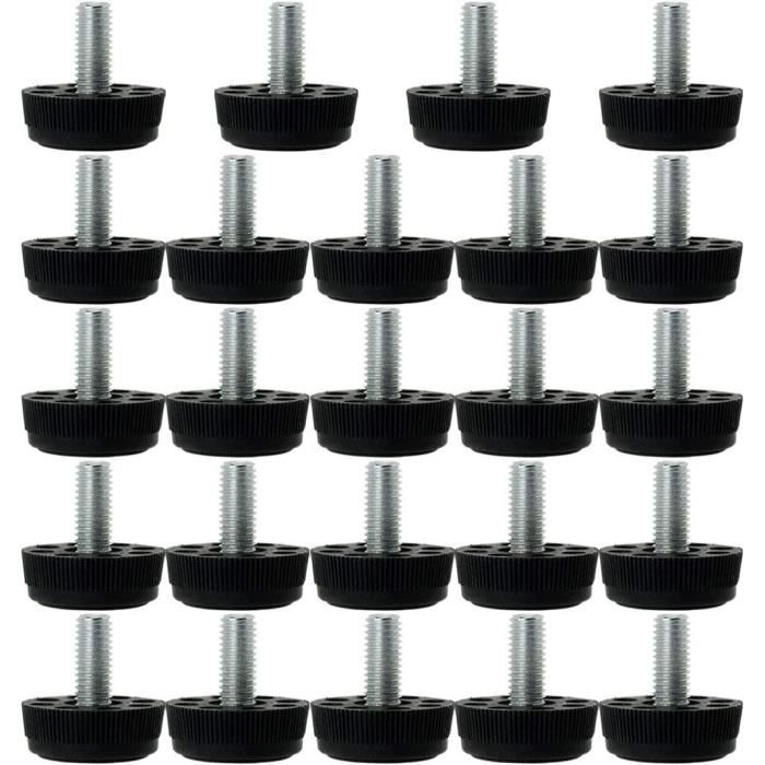 Lot De 10 Pieds Réglables Pour Meuble - Nivellement Chaise Table - M6x13x30mm - Marque Uxcell - Neuf