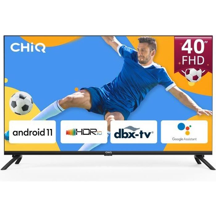Smart TV, CHiQ L40G7LX, 40 Pouces(100cm) 2K FHD Android TV 11, 2.4/5G  Wi-FI, Bluetooth, Google Assistant - Cdiscount TV Son Photo