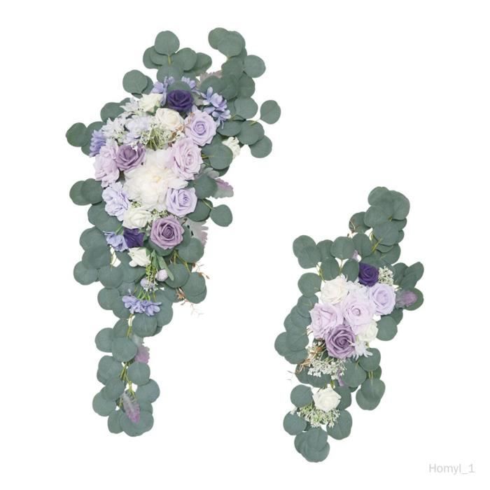 Décorations De Noël Suspendues - Swag De Porte Artificiel Avec Baies Rouges Et Ruban - 58x30 Cm - Pour Porte, Fenêtre, Cheminée