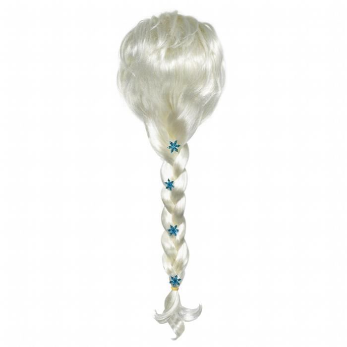Kit De 5 Tresses Colorées Princesse Pour Filles - Extensions à Élastiques - Longueur 40 Cm - Pour Cosplay, Fête, Carnaval, Halloween - 7