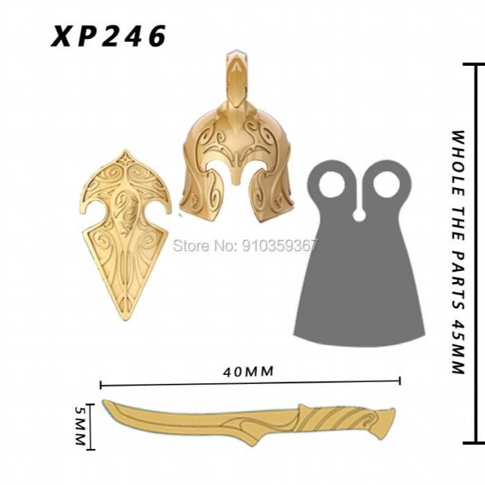 Kit D'accessoires Pour Figurines De Chevalier Comprenant Une