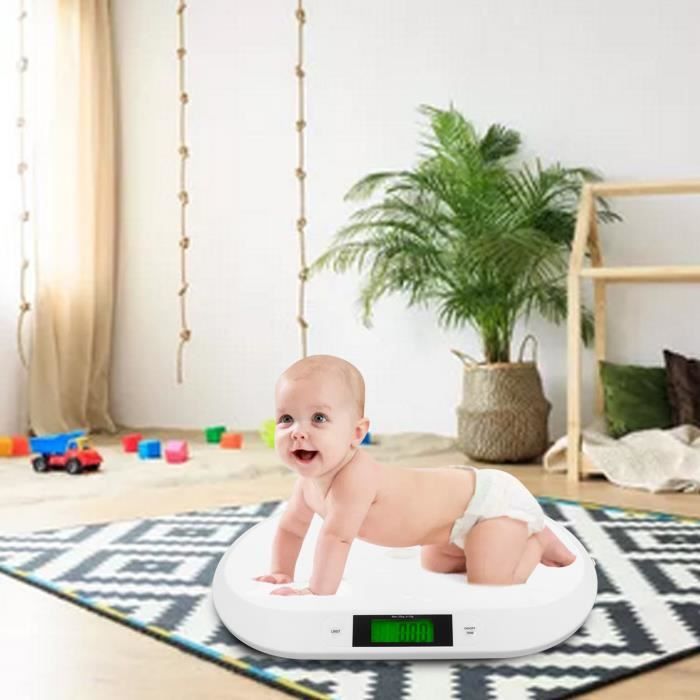 Balance Bébé Numérique 20kg - Pèse Animaux, écran LCD, Précision 10g, Piles AAA