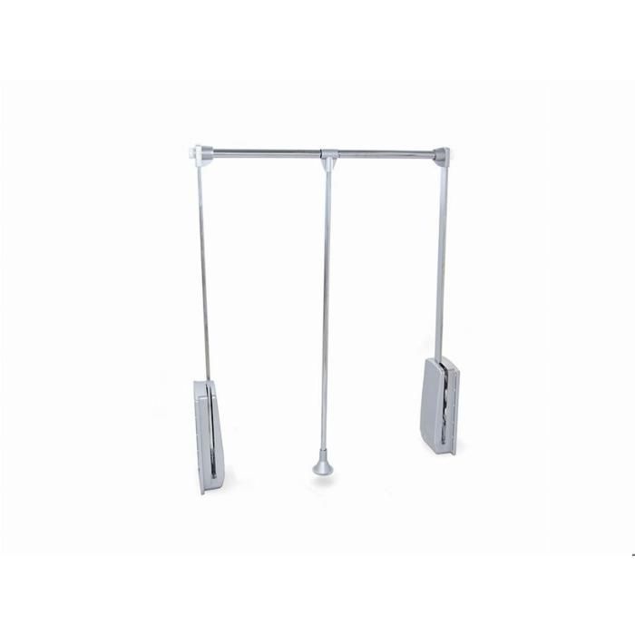 Emuca Penderie rabattable pour armoire Hang 830 - 1150 Chromé Acier et Plastique.