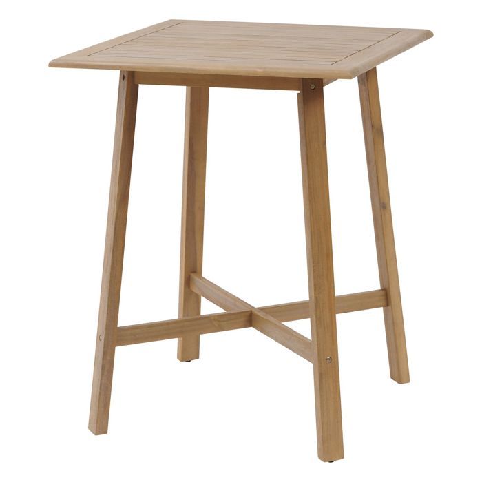 Table de jardin haute Tiwi en acacia 4 Places - vue 2