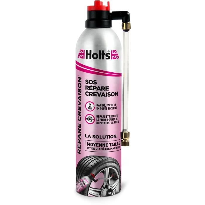 Répare-Crevaison Holts 300ml - Réparation Urgence Pneus, Gonflage Sans Effort