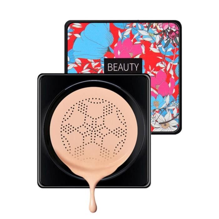 Air Cushion CC Cream Mit Pilzschwamm – Feuchtigkeitsspendende Foundation Für Alle Hauttypen (Elfenbein)