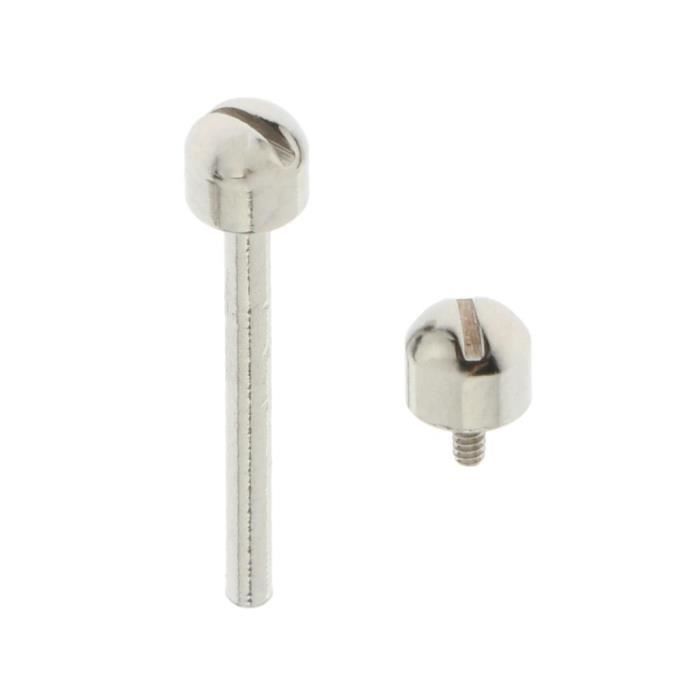 200 Tubes à Vis Pour Bracelets De Montre - Acier Inoxydable, Or/argent, Largeur 1,3 Mm, 10 Longueurs