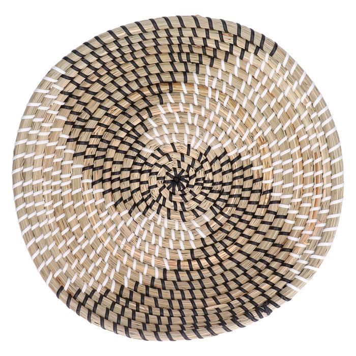 Set De Table En Jacinthe D'Eau Naturelle - Lot De 6 Dessous De Plat Ronds 30 Cm, Antidérapants Et Résistants à La Chaleur