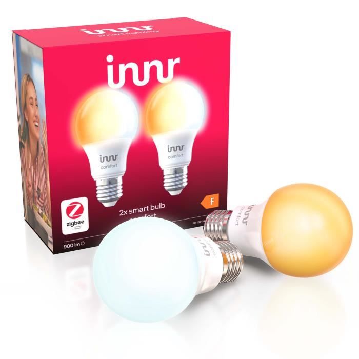 Innr E27 ampoules LED connectée Blanc réglable, 2200K 5000K, Philips