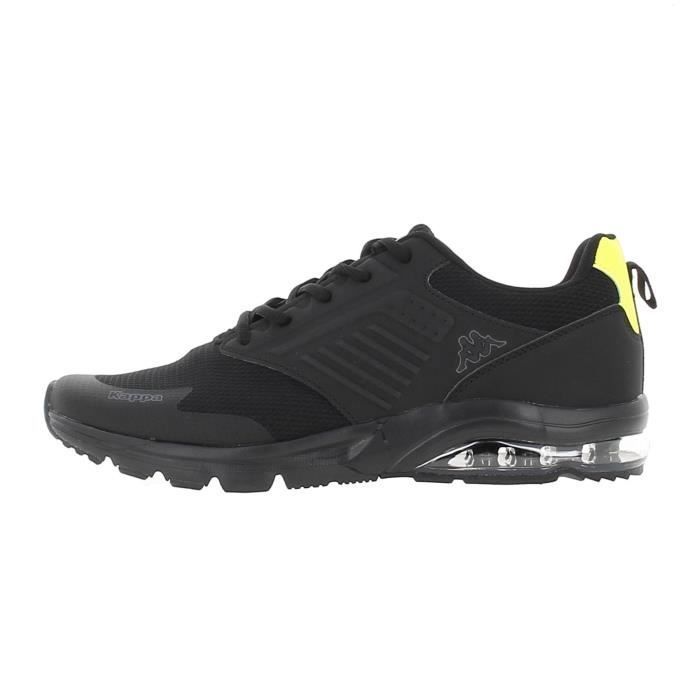 chaussures running - kappa - myagi - homme - noir - semelle semi-rigide