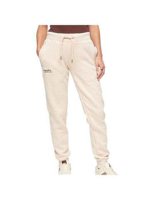 Jogging Femme Superdry Essentielle Beige Coton