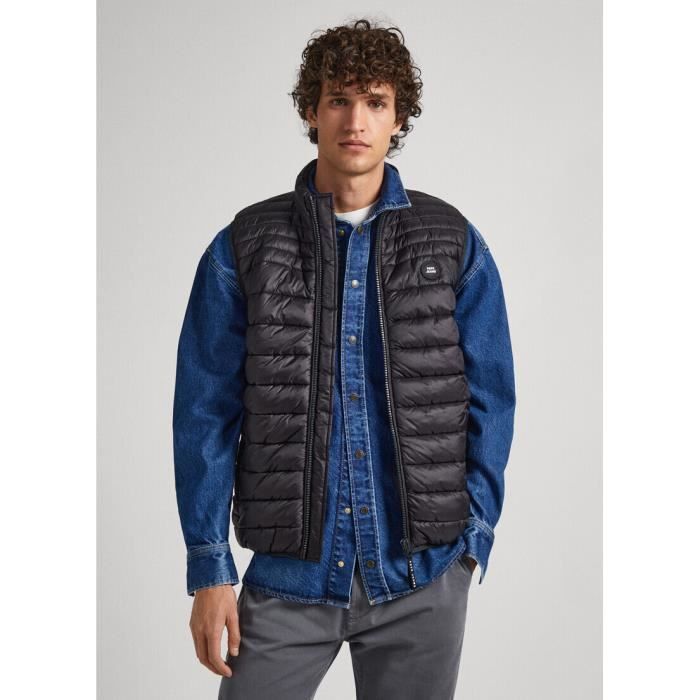 Doudoune sans manches Pepe Jeans Balle black L Black Cdiscount Pret a Porter