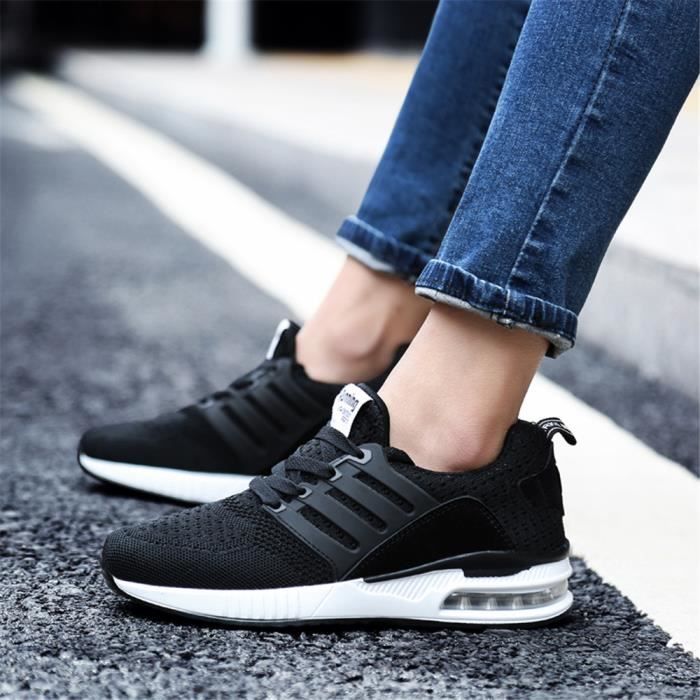 Baskets noires shop femme tendance
