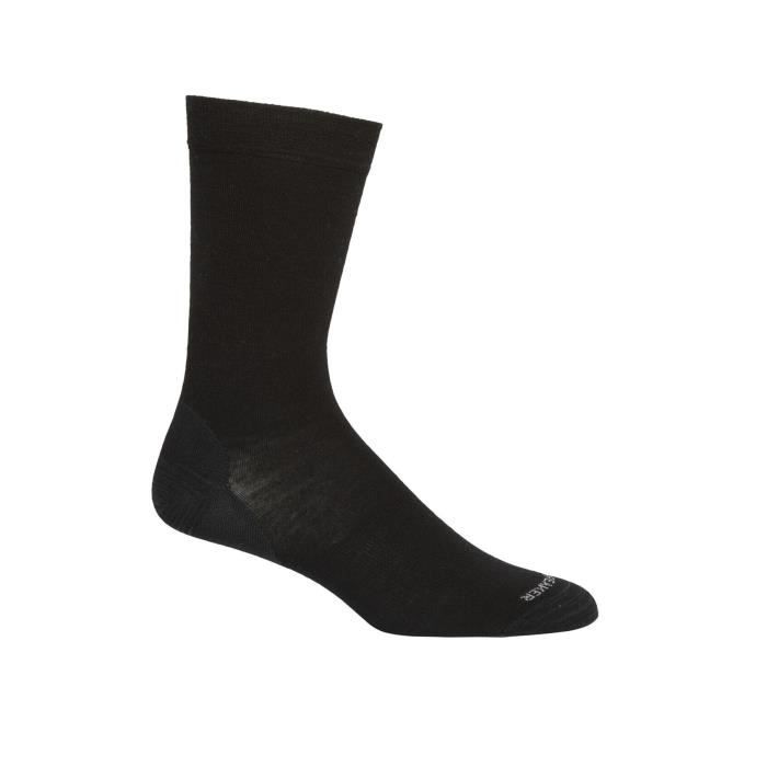 Chaussettes Icebreakerfine gauge crew - noir/blanc - S/M