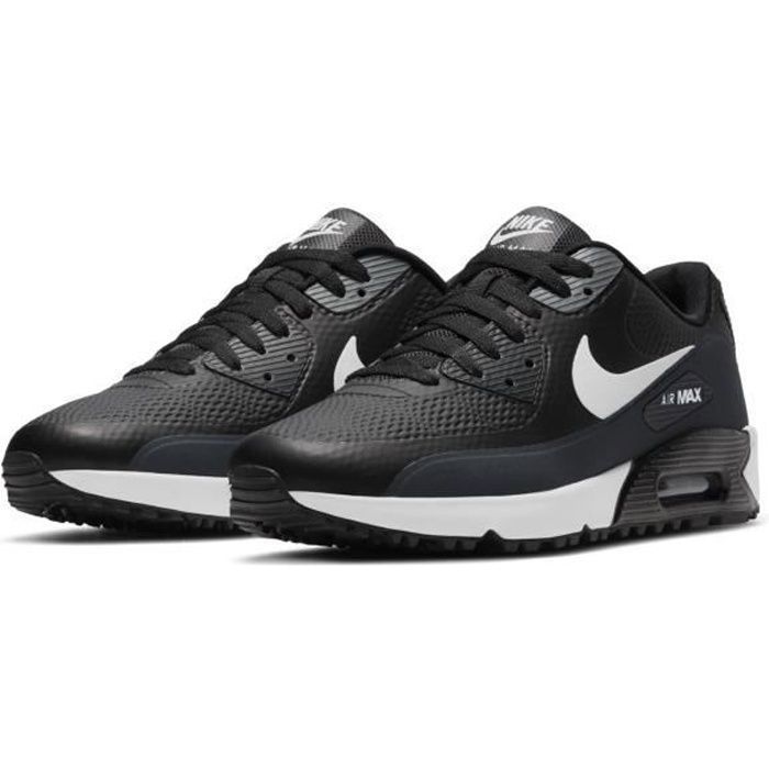 chaussures de golf de golf nike air max 90 g - black/white-anthracite-cool grey - 44