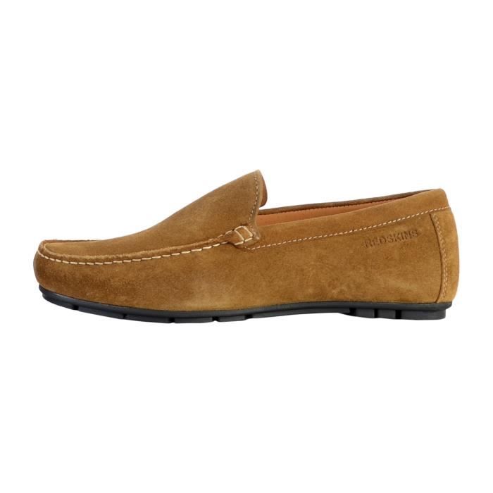 mocassins homme redskins beaba tabac - cuir - confort exceptionnel