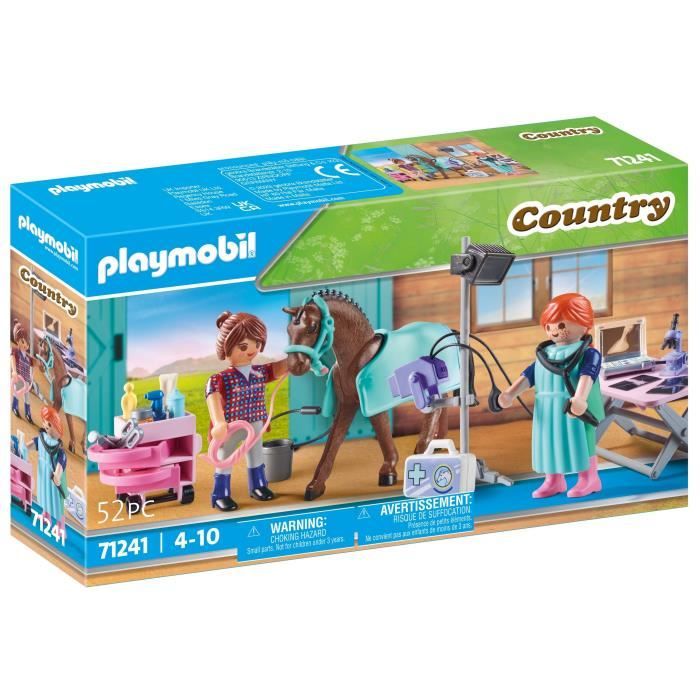 Puzzle 100 pièces : Chez le vétérinaire : Playmobil Playmobil en  multicolore