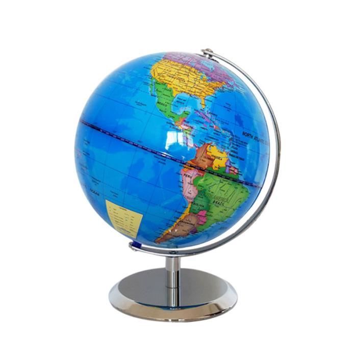 MeetUs créatif anti-gravité flottant Globe forme C décoration Lévitation magnétique globe flottant carte du monde avec lumière LED coloré pour la décoration de bureau cadeaux pour enfants 