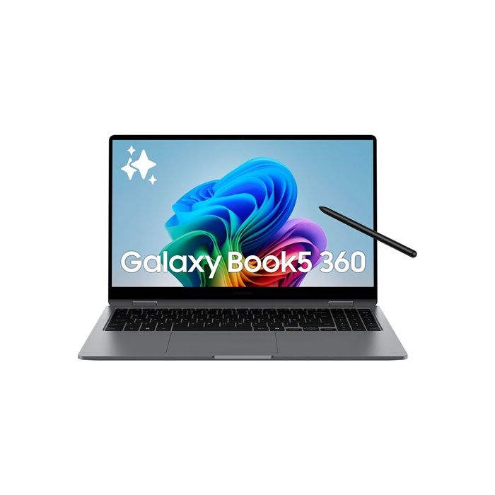 PC portable Samsung Galaxy Book5 360 écran tactile 156 FHD Copilot+ Intel® Core™ Ultra 7 16 Go RAM 512 Go SSD Anthracite