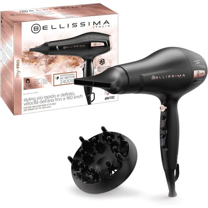 Sèche-cheveux Professionnel Kiepe Bloom 2000W – Céramique Et Ionique, 3 Températures, 2 Vitesses, Garantie 2 Ans