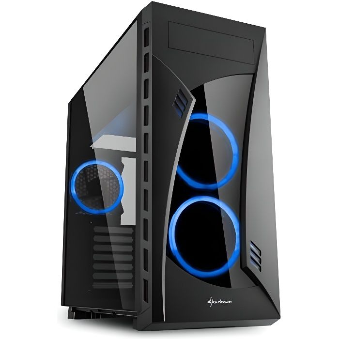 Sharkoon NIGHT SHARK, Midi ATX Tower, PC, ATX,CEB,EATX,Micro-ATX,Mini-ITX,