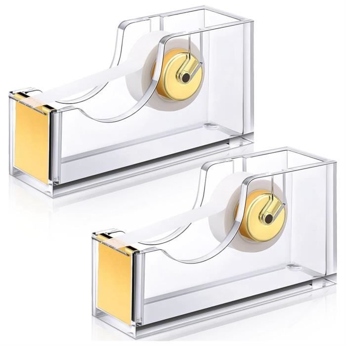 Support Rouleau étiquettes Autocollantes Organisateur Rouleaux Adhésifs Begchy Distributeur étiquettes Acrylique - Support Rouleaux Autocollants - Organisation Bureau Rangement Bureau Accessoire Rangement Autocollants Bureau