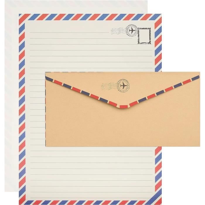 Belle Vous Papier à Lettre avec Enveloppe (Lot de 96) - 48 Feuilles et 48  Enveloppes - Papier et Enveloppe Vintage Style[S429] - Cdiscount Beaux-Arts  et Loisirs créatifs