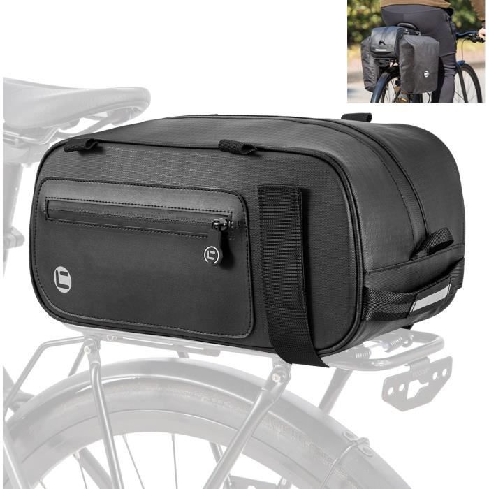 Sacoche Vélo Arrière 35L - Imperméable Avec Housse De Pluie - Pour VTT Et Vélo Électrique