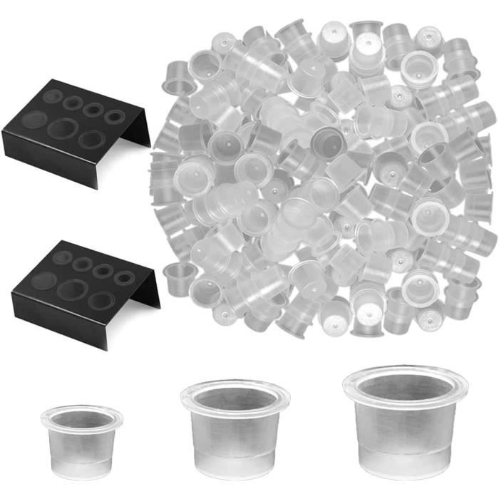 KIMISS Gobelets D'encre De Tatouage Mixtes 300pcs Gobelets D'encre De