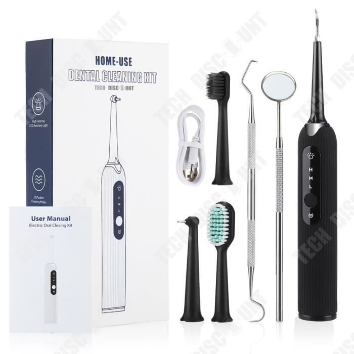 TD® Kit dentaire pour le nettoyage des dents outils avec LED hygiène s –