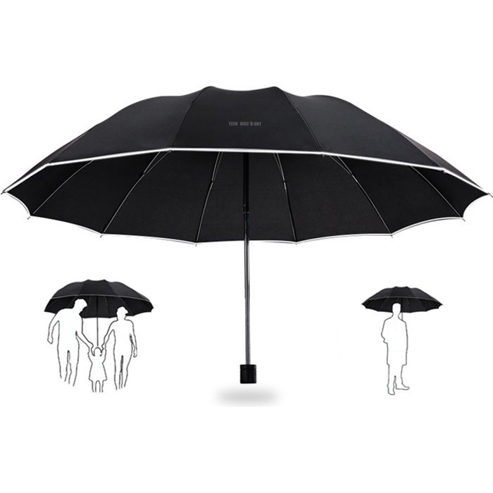 Parapluie Pliant /à Ouverture et Fermeture Automatique Compact et Facile /à Transporter avec 10 Baleines et Toile Coupe-Vent /étanche /à l/’Eau et aux Rayons UV Bleu 4