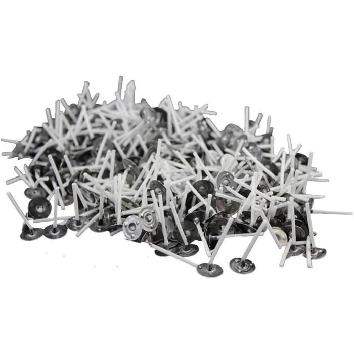 Lot De 12 Porte-Mèches Bougie – Centreur Acier Carbone, Fixation Précise Pour Fabrication Artisanale De Bougies Parfumées