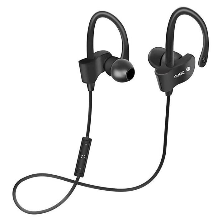 Contour d'oreille Design baignez Wireless Bluetooth 4.1 écouteurs stéréo  casque écouteur Bluetooth sans fil - Noir - Cdiscount TV Son Photo