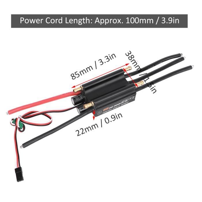 Régulateur De Vitesse Brushless 90A ESC Pour Bateau RC Ou Quadricoptère | Contrôleur électronique Universel