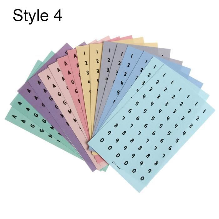 Lot De 12 Feuilles D’autocollants Lettres Dorées – Pour Scrapbooking, Décoration, Bricolage – Facile à Coller