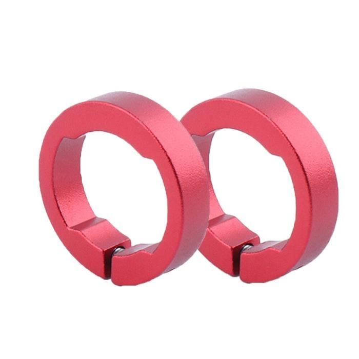 Lot de 2 anneaux de verrouillage de vélo en alliage d'aluminium 7075