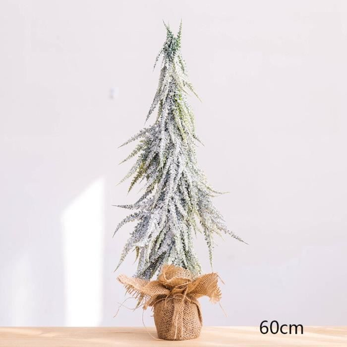 SAPIN DE NOEL,60cmMini arbre de noël artificiel avec chutes de neige