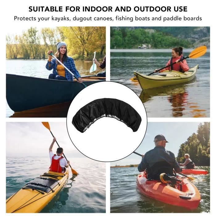 Housse Impermeable UV Anti-Poussière Pour Kayak 5,6m à 6m - Protection Bateau De Pêche Oxford 420D