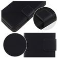 FZ Coque pour KXD 6A , Flip PU Cover Cuir Bouton Magnétique Case - Noir-1