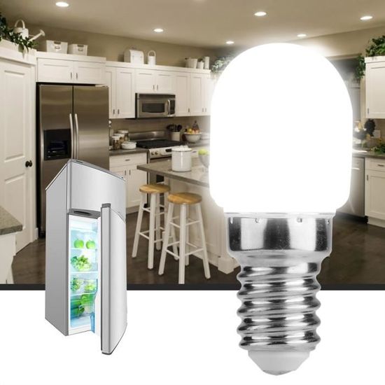 Atyhao Mini Led Ampoule Réfrigérateur Four À Micro-Onde Machine À Coudre  Lampe Lumière E14 T22 2W 220V (Blanc) 98666