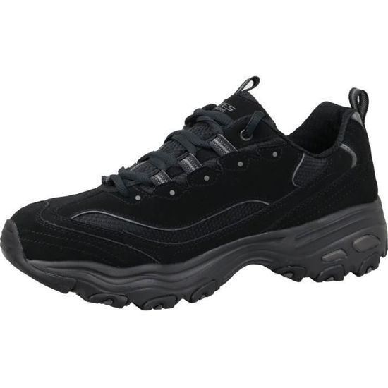 Chaussures de sport Skechers D Lites 52675 BBK Homme Cuir Noir Lacets Noir Cdiscount Chaussures