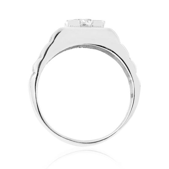 Chevali re CLEOR en Argent 925 1000 Blanc et Oxyde Blanc Blanc