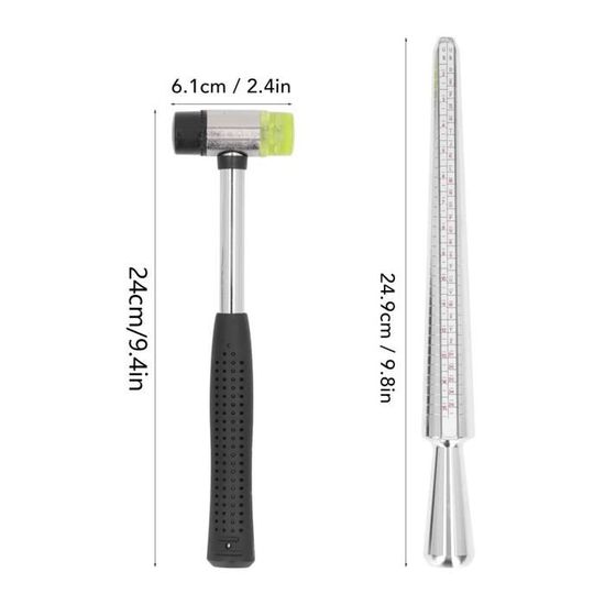 Baguier Portable Réutilisable - Outil Mesure Taille Doigts, Plastique, Pour Bijoux, Fiançailles, Mariage