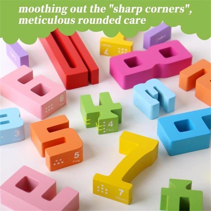 Lot de 200 blocs de construction en bois pour enfants - Ensemble de planches de construction pour garçons et filles