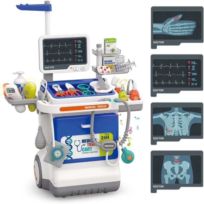 Malette Docteur Lehoo Castle avec Chariot - Kit Médical Jouet 3+ Ans - Jeux - Jouets